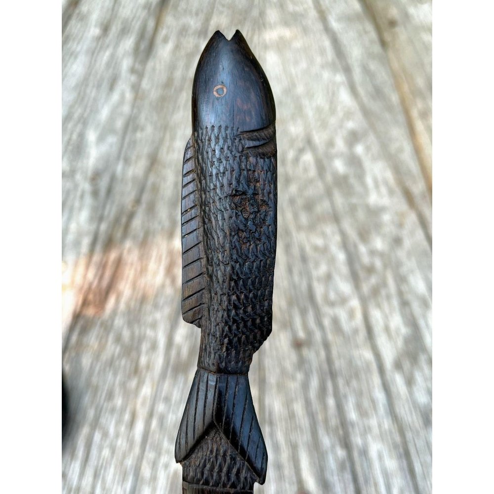 Vintage African wood Carved fish Letter Openers - Picture 5 of 8